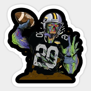 las vegas raiders zombie Sticker